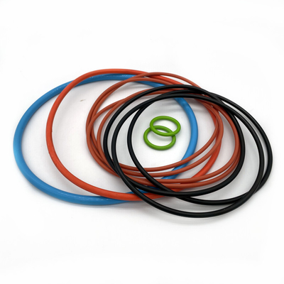 الختم المخصص AS568 NBR FKM EPDM السيليكون المطاطي المسطح O-Ring في الأحجام القياسية والطبيعية