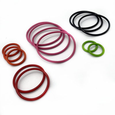 الختم المخصص AS568 NBR FKM EPDM السيليكون المطاطي المسطح O-Ring في الأحجام القياسية والطبيعية