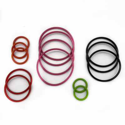 الختم المخصص AS568 NBR FKM EPDM السيليكون المطاطي المسطح O-Ring في الأحجام القياسية والطبيعية