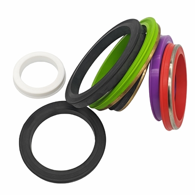 نطاق درجة الحرارة -200C إلى 200C حلقات الختم Weco مصنوعة من NBR HNBR FKM PTFE