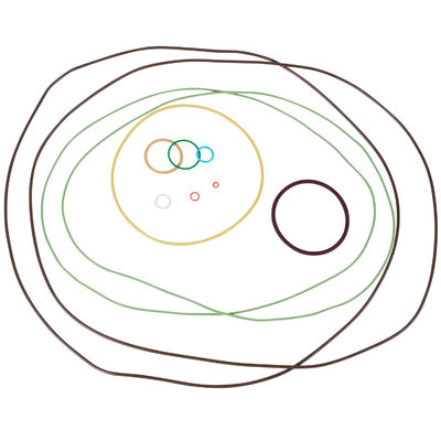 O-ring المصنع الدرجة الأولى المقاومة للزيت AS568 الدقة FFKM المطاط O-rings للغاز الطبيعي