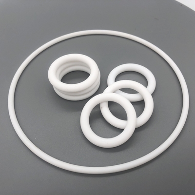 حلقات مطاطية مسطحة PTFE مقاومة للكيماويات حجم / لون / صلابة