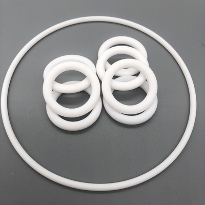 حلقات مطاطية مسطحة PTFE مقاومة للكيماويات حجم / لون / صلابة