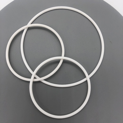 حلقات مطاطية مسطحة PTFE مقاومة للكيماويات حجم / لون / صلابة