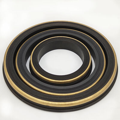 NBR 80 الشاطئ A مهرجان اتحاد المطرقة مع حلقة دعم نحاس 2 "، 3" ، 4" الأحجام للشخصية 1502 المرافق النفطية الدرجة عالية الضغط المسمار المطاطية لأنظمة متعددة