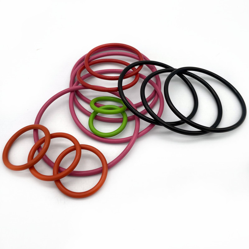 الختم المخصص AS568 NBR FKM EPDM السيليكون المطاطي المسطح O-Ring في الأحجام القياسية والطبيعية